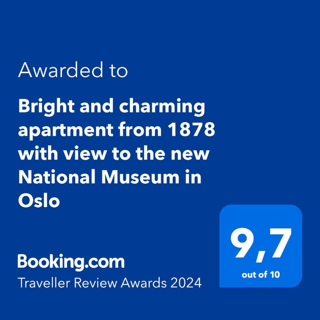 Bright And Charming Apartment From 1878 With View To The New National Museum In オスロ エクステリア 写真