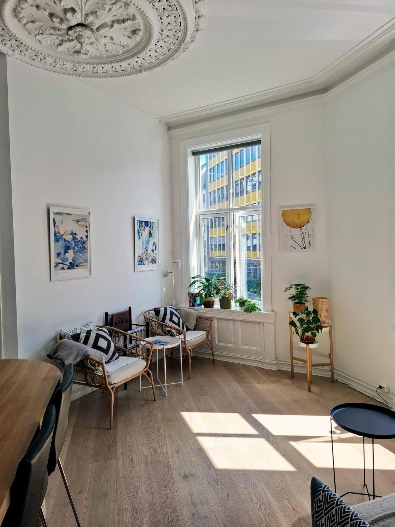 Bright And Charming Apartment From 1878 With View To The New National Museum In オスロ エクステリア 写真