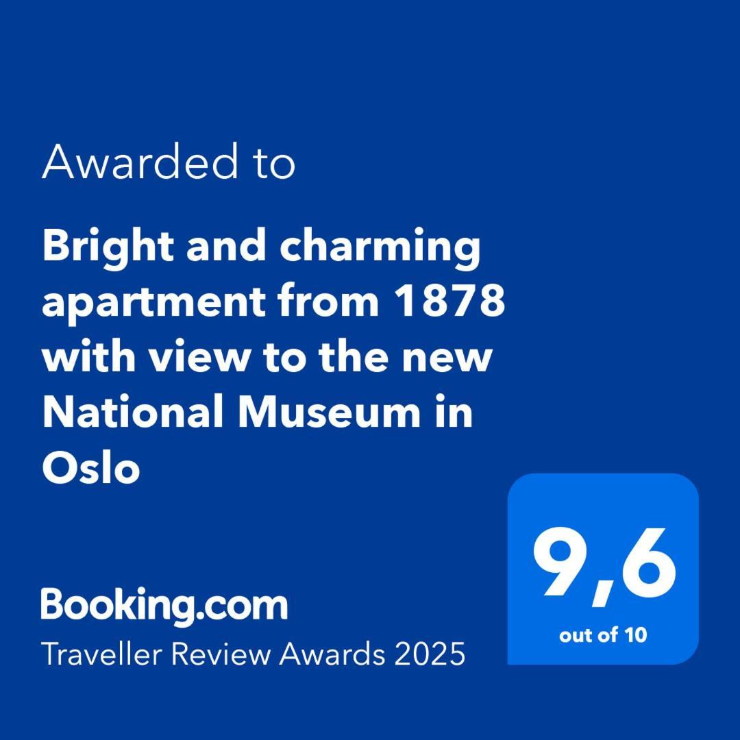 Bright And Charming Apartment From 1878 With View To The New National Museum In オスロ エクステリア 写真